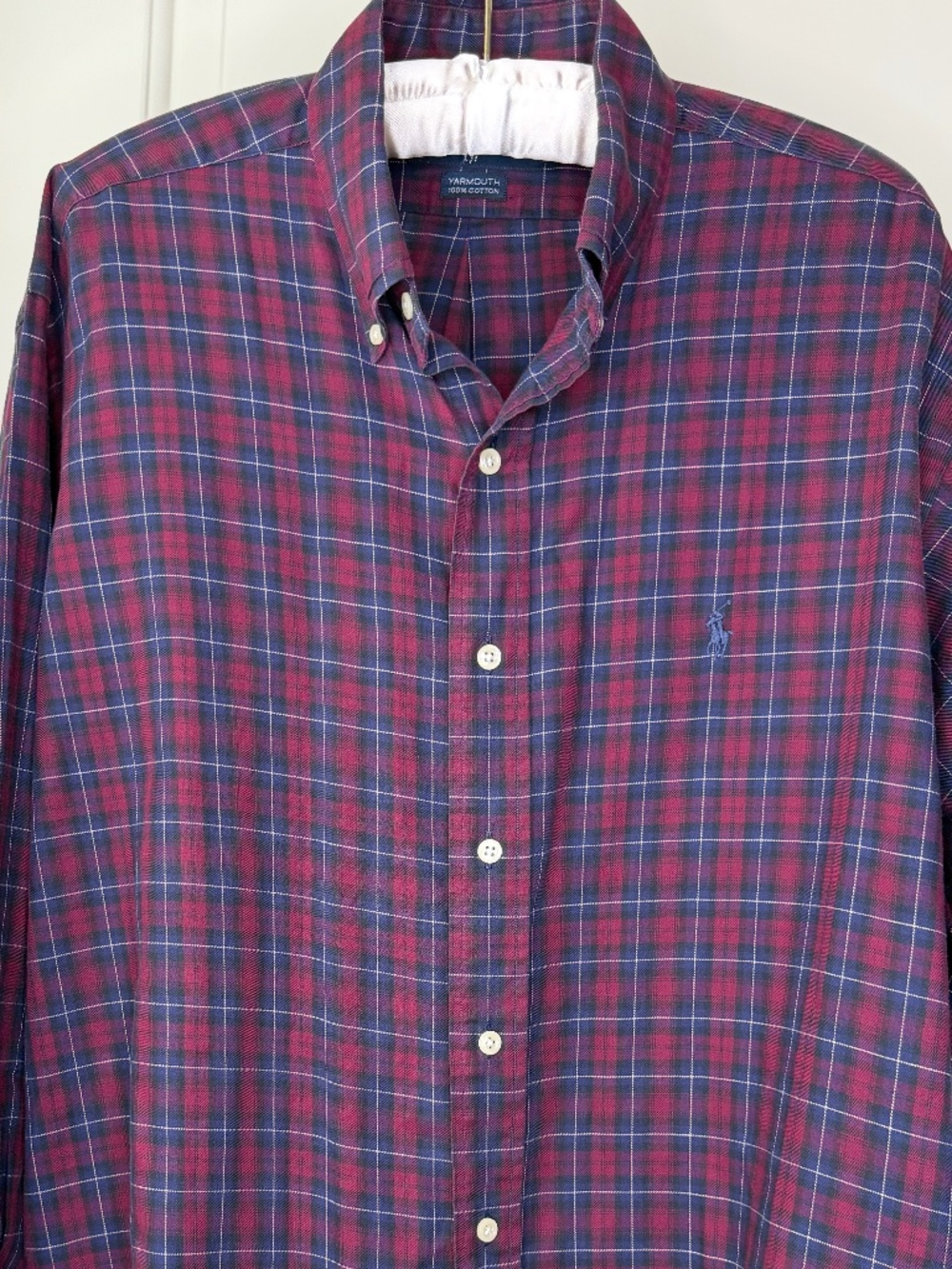 Polo Ralph Lauren Yarmouth 100% Cotton Plaid‎ Button-Down Shirt